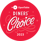 Diner's Choice 2023 Badge from Open Table