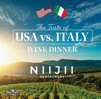 The Taste of USA vs. Italy Wine Dinner