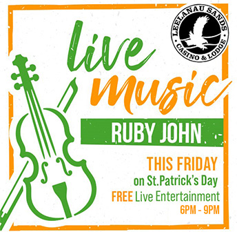 LIVE MUSIC - Featuring Ruby John - March 17