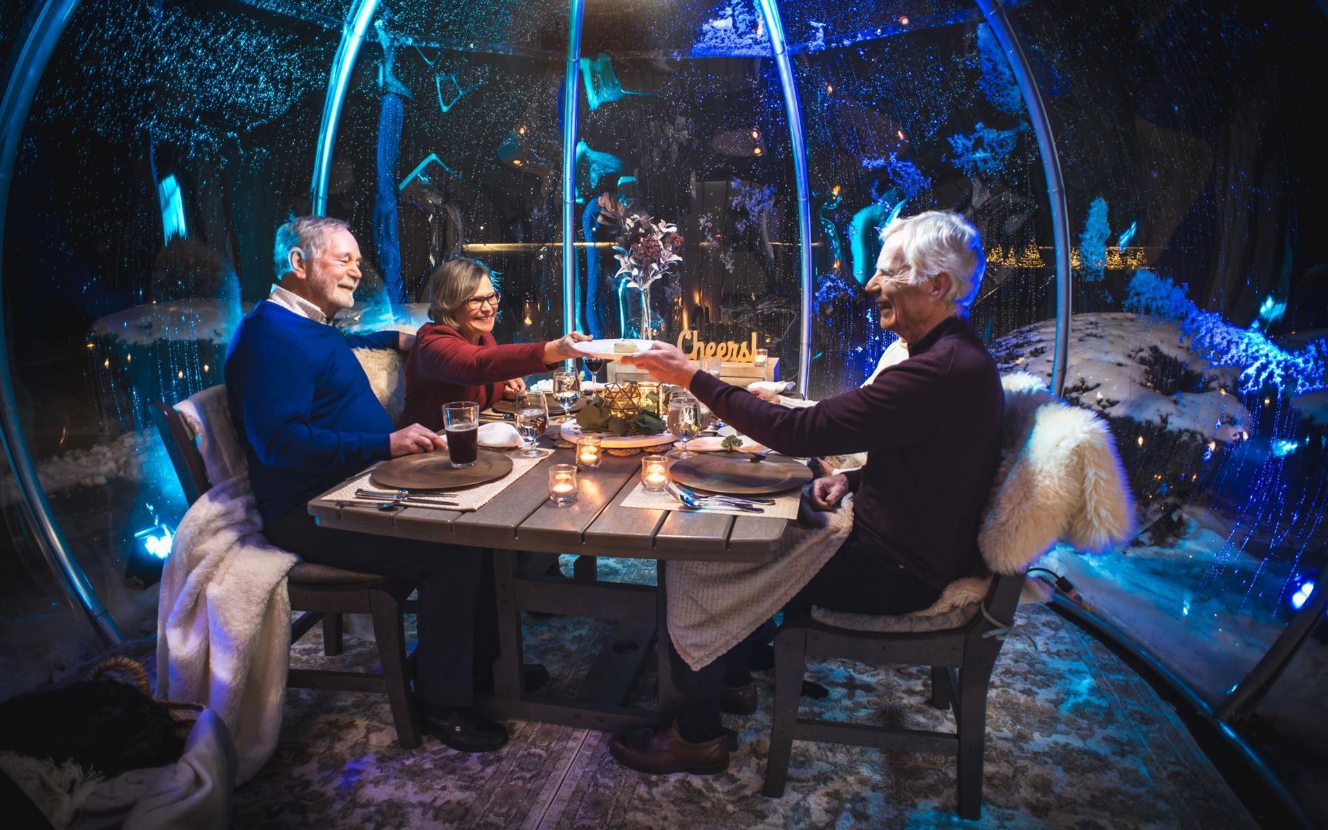 Outdoor Igloo Dining Experience In Traverse City, MI Grand Traverse